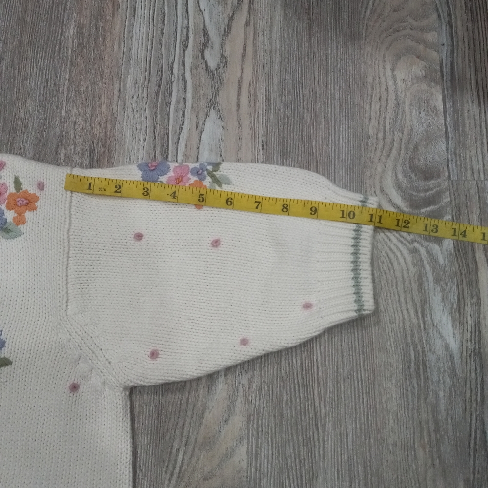 Jennifer Reed Floral Embroidered Sweater - Picture 11 of 14